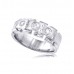 1.50 Ct. TW Men's Round and Baguette Diamond Wedding Band 